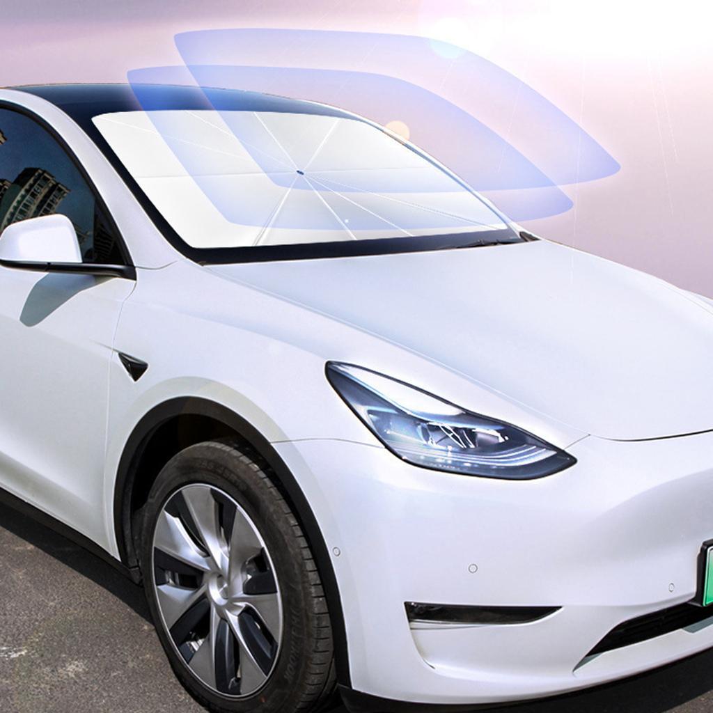 Retractable Front Window Windshield Sun Shade Car Visor Protector Block UV Rays Keep Vehicle Cool Sunshade For Car 3/Y