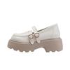 Spring New Small Leather Shoes with an Inner Height of 10cm Thick-soled Women's Thick Heels and High Heels Mary Jane Single Shoes Women