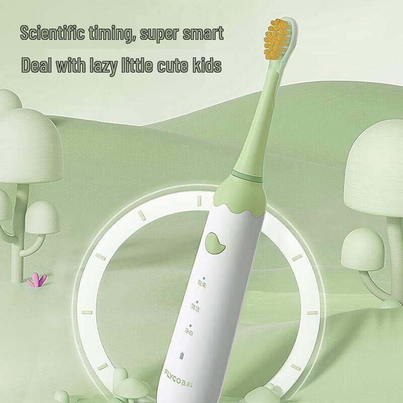 FLYCO Children's Sonic Electric Toothbrush CN plug (adapter included)