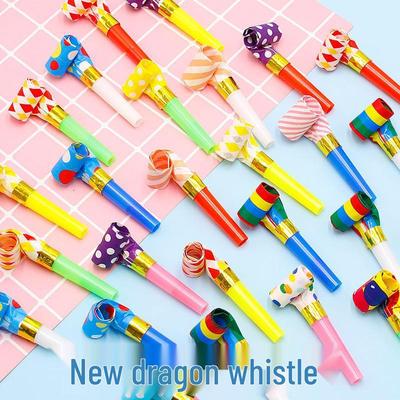 Grande Sifflet Dragon Souffleur - Fournitures de Fête pour Enfants, Jouet Créatif à Rouler pour Anniversaires & Encouragements