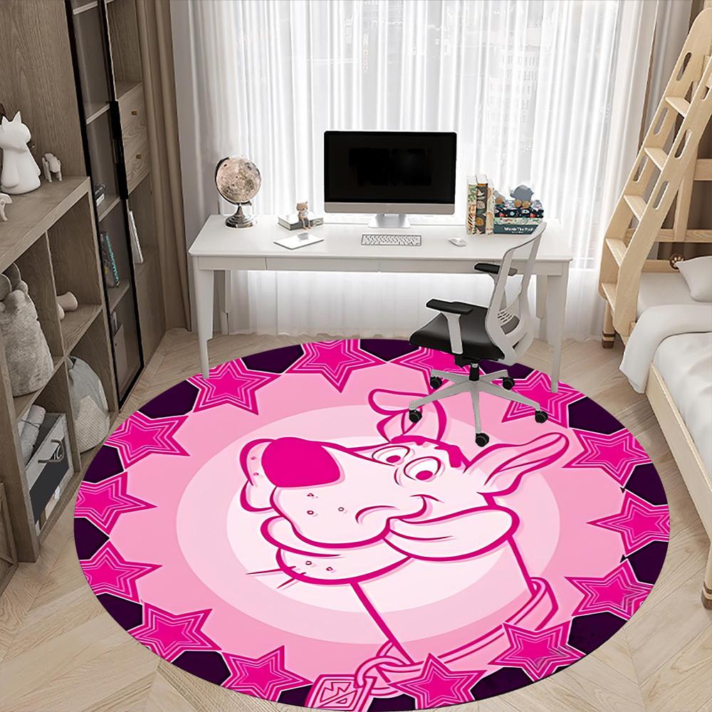 1pc Pink Starry Scooby-DooChair Carpet for Office, Non-slip, Soft and Durable Office Rug for Interior Decoration, Perfect for Office yy250925099