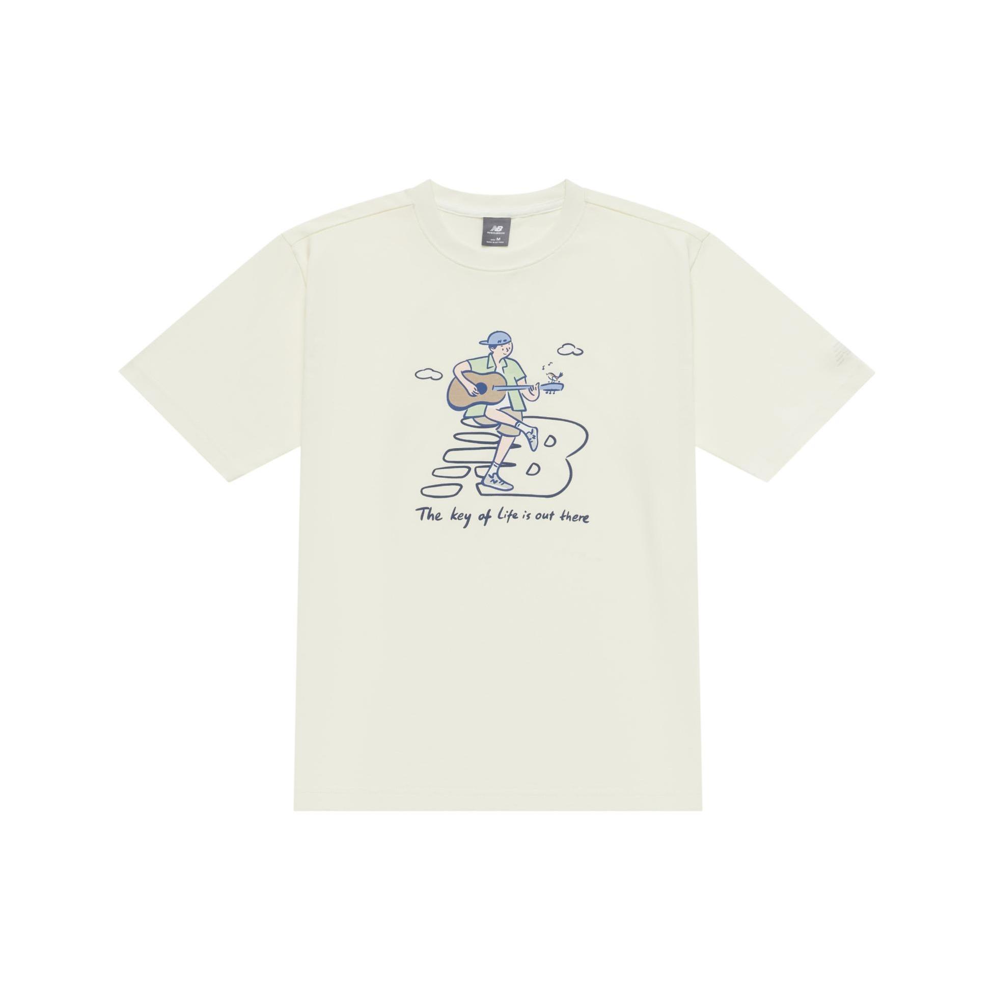 New Balance x PK Guitar Graphic T-Shirt Asia Sizing Ivory Unisex NEE26021-IV S