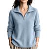 Women's V-Neck Long Sleeve Pullover Sweater for Casual Daily Wear