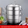 Hanle 32cm 3-Tier Stainless Steel Steamer Pot