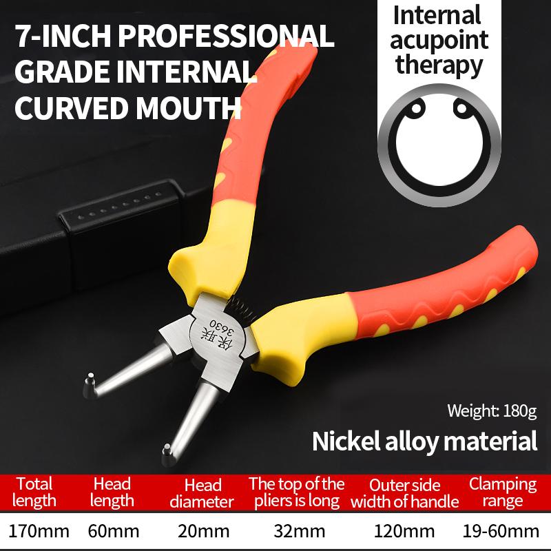 BAOLIAN Circlip Pliers Multifunctional Expansion Pliers Retaining Ring Pliers Hand Tool Professional