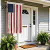 Cotton Blend Flag Wall Hanging Decorative American Banner with LED Lights Glow Vintage Style Polyester Decoration for Indoor Outdoor