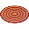Orange Striped Ceramic Plate, Diameter 20 Cm