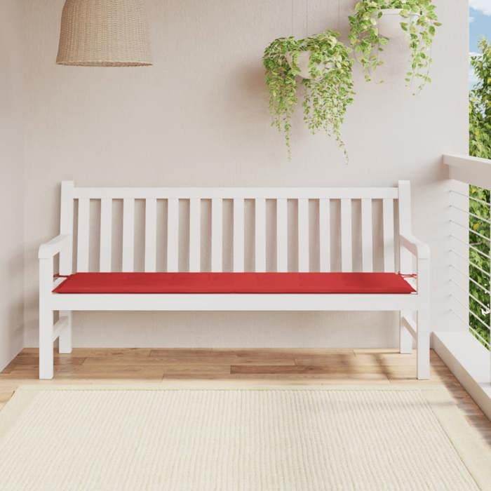 VidaXL Red Garden Bench Cushion 180x50x3 Cm Oxford Fabric 43212