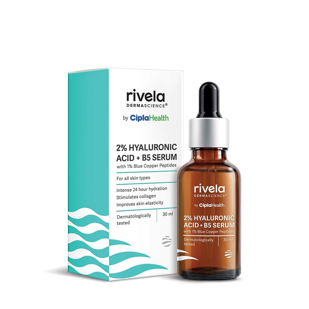 Rivela Dermascience Hyaluronic Acid 2% + B5 Serum 30ml For Hydrated Smooth Glowing Skin