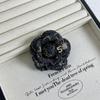 Korean Fabric Camellia Brooches For Women  Handmade Flower Lapel Pins Elegant Clothing Jewelry Accessories Corsage