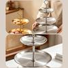 3 Tiers Metal Dessert Platters With Stable Base Display Stands Serving Tray For Wedding Receptions And Home Use