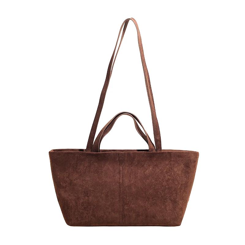 

Fashi Retro Versatile Large Capacity Sweet Women s Shoulder Bags 2026 High Quality Niche Design Advanced Sense Casual Handbags кавовий