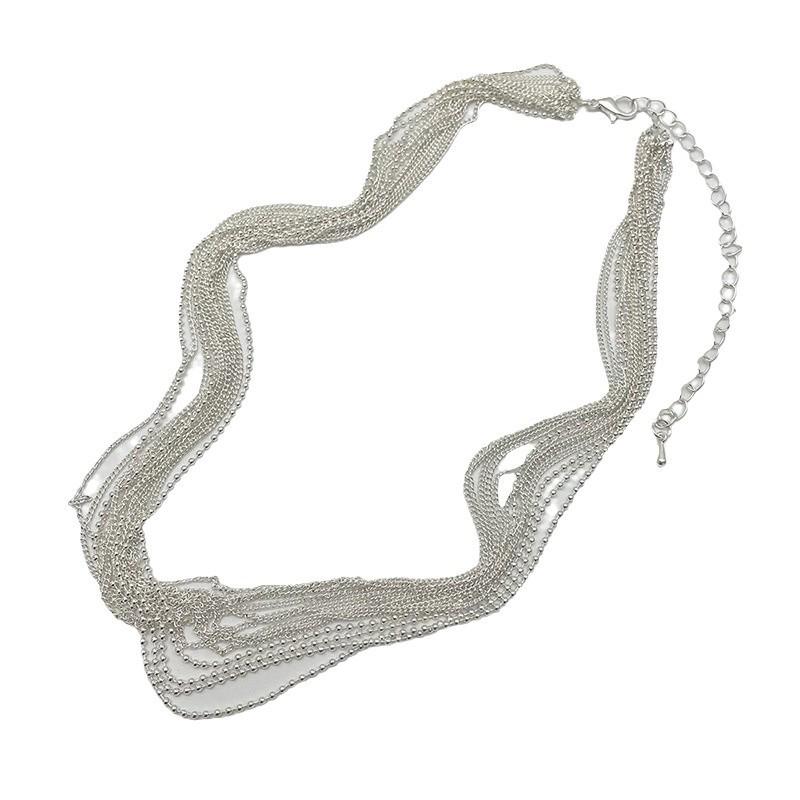 Minimalist Multi-Layer Stackable Clavicle Necklace - Trendy, Versatile Design for Women