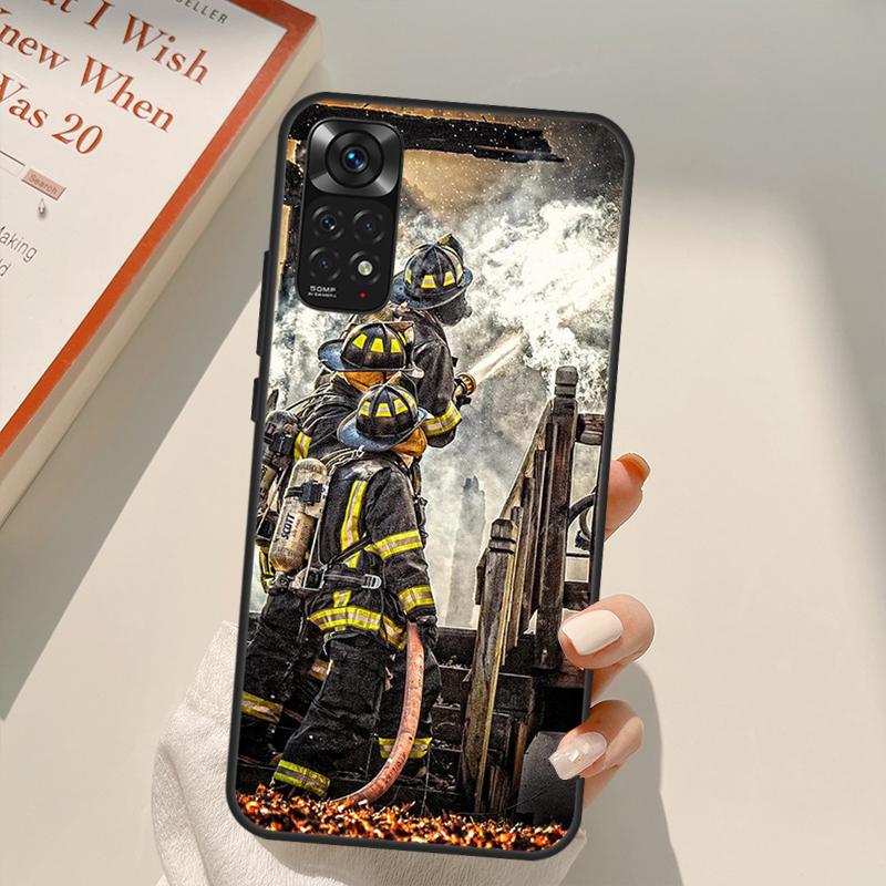 

Чехол Firefighter Heroes Fireman для Xiaomi Redmi Note 10 8 9 11 Pro 8T 9S 10S 11S Redmi 10C 9C 9A 9T K50 K40 Gaming Redmi 9