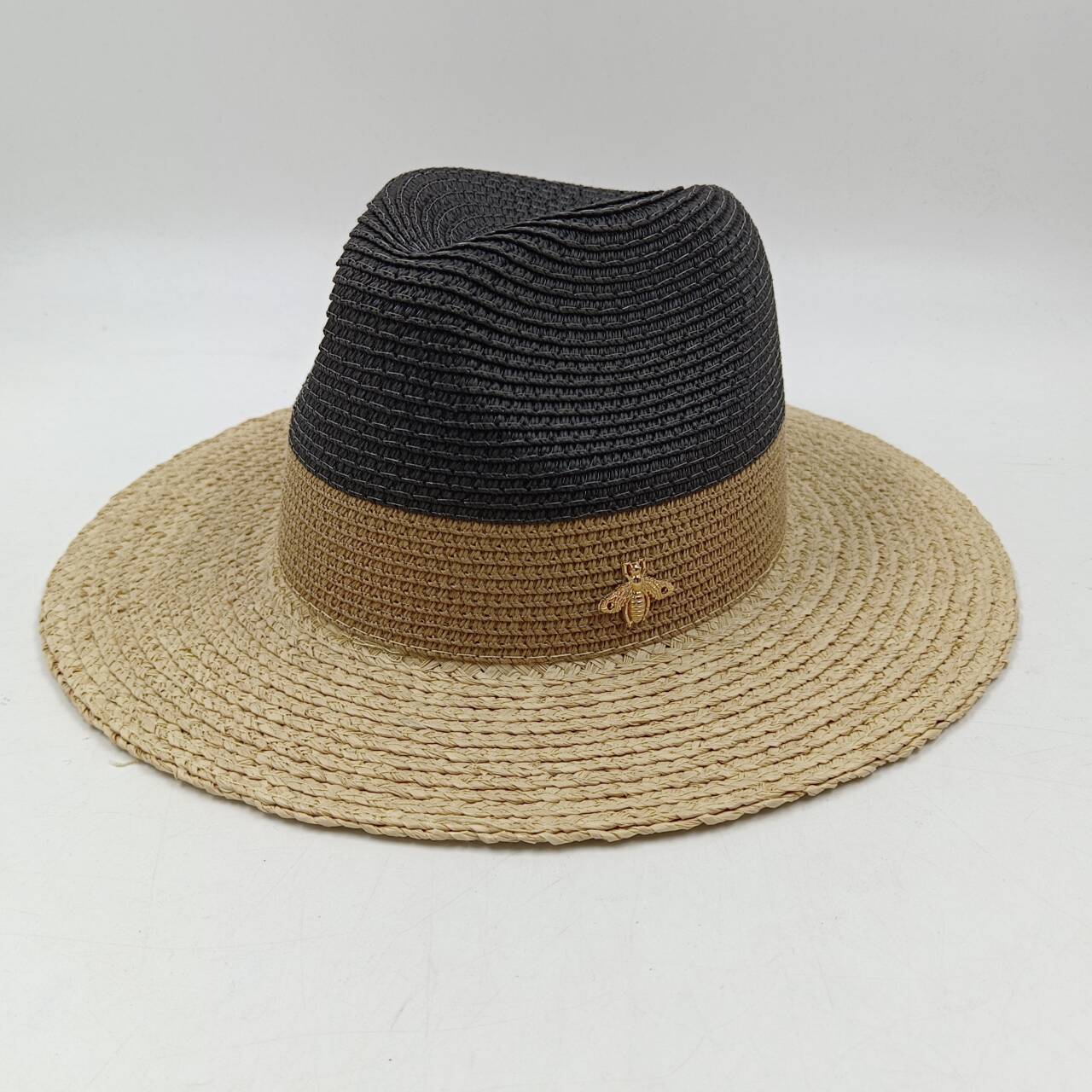 

Raffia women hat for summer straw flat top hat for lady Panama straw sun hat for women and men diamond band hat wholesale