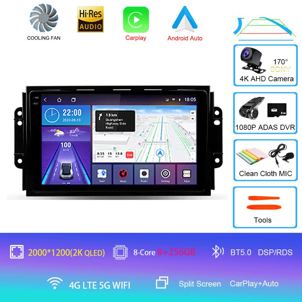Car Radio 4G DSP Android 14 For Chery Tiggo 3 3X Tiggo 2 Multimedia Video Player Carplay GPS Navigation Stereo Autoradio DVD