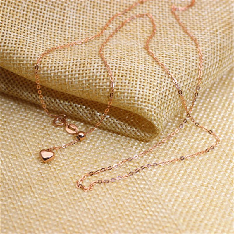 Purple Gold Pure O-Chain Color Gold Universal Chain Female Compound Rose Gold Adjustable Clavicle Chain