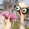 Creative Novelty Pull String Winking Trick Glasses Spoof Funny Crazy Glasses Toys Gifts for Adults and Children
