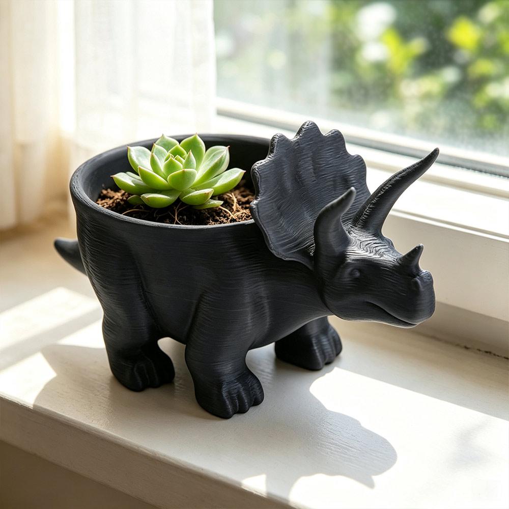 Desktop Decoration Dinosaur Flowerpot Funny Small Storage Multi-purpose Mini Flower Pot Balcony