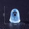 6pcs Creative Luminous Ghost Cute Particles, Diy Decoration Hanging Accessories, Mini Micro Landscape Halloween Ornaments