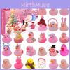 Adorable Christmas Countdown Rubber Duck Blind Box Charming Childrens Gift For Stress Relief