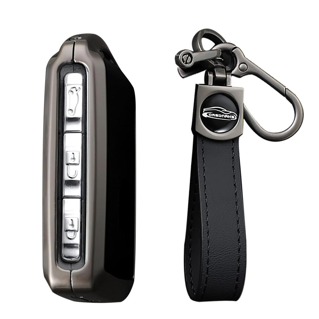 KUNIO Volvo Dedicated Side Button Key Case Key Holder Key Cover for Volvo XC40