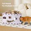 Japanese Style All-in-one Cat House Felt Hole Style Cat Bed Stackable with Toy Hanging Ball Cat Castle House Four Seasons