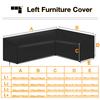 Outdoor Patio Garden Furniture Cover L-Shaped Heavy Duty Waterproof Rain Snow Chair Couch covers for Sofa Table Dust Proof Cover