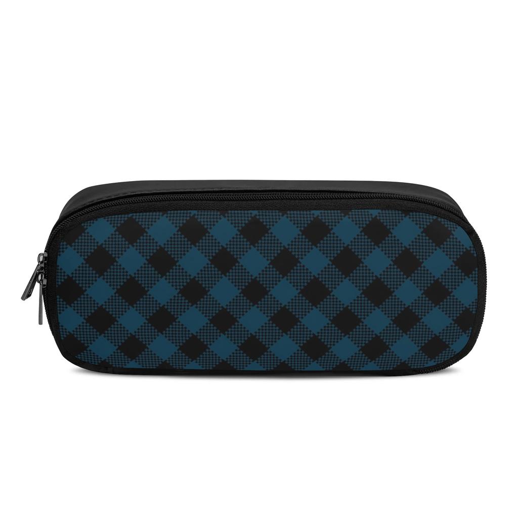 Structured PU Leather Stationery Case with Secure Pen Holders for Daily School Supplies for Students Office Business Trips