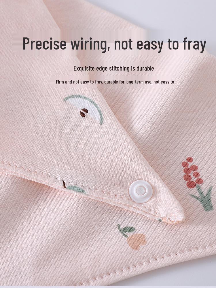 Waterproof Baby Triangle Bib - Pure Cotton for Newborns, Boys & Girls