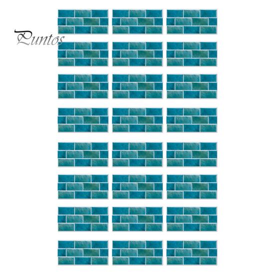 Self Adhesive Kitchen Backsplash Self-Adhesive PVC Tile Wall Stickers, Waterproof Mosaic Pattern Decals for Bathroom Easy To Clean Covers Home Decor,