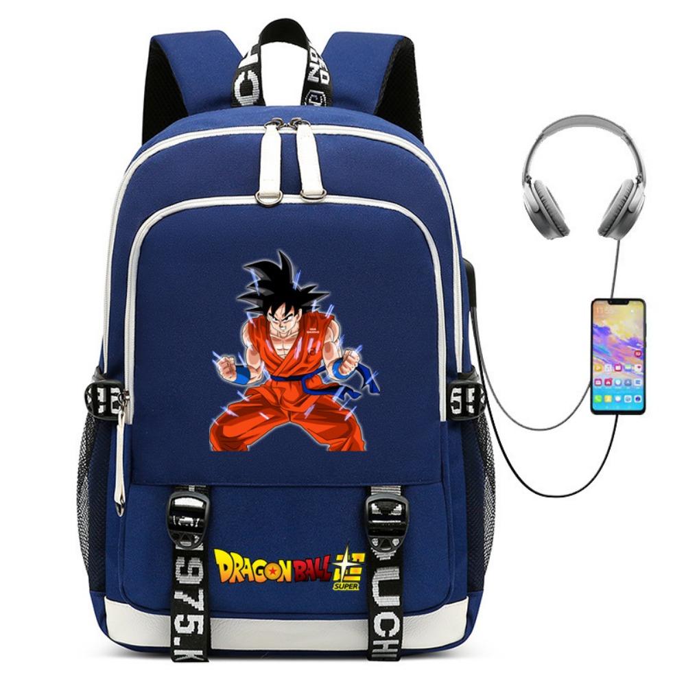 Dragon Ball Sun Wukong School Bag Animation Peripheral Male and Female Students Leisure Backpack Charging Computer Backpack