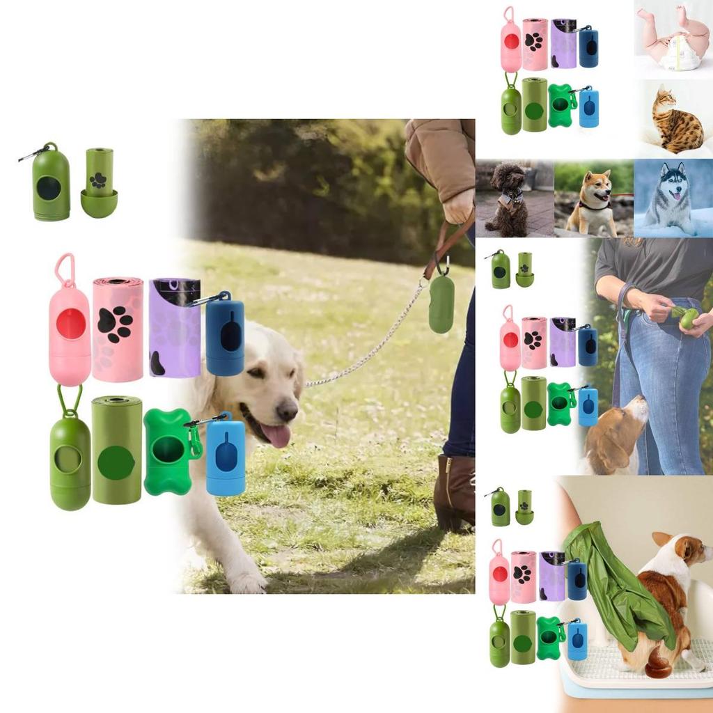 Eco-friendly Thickened Biodegradable Pet Waste Bags For Dogs And Cats In Assorted Colors