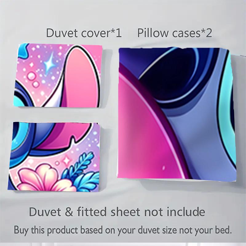 3Pcs Stitch Bubble Fantasy Bedding Sets For All Sizes New 3D Printed Bed Cover Comforter Duvet Cover Pillowcase Bedroom Decoration