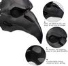 Halloween Plague Doctor Steampunk Mask - Gothic Black Death Costume Accessory