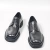 Mooie Derby Schoenen in Britse Stijl Echt Leer Handgemaakt Heren Zakelijke Feest Schoenen Grote Vierkante Neus Vetersluiting Heren Formele Schoenen