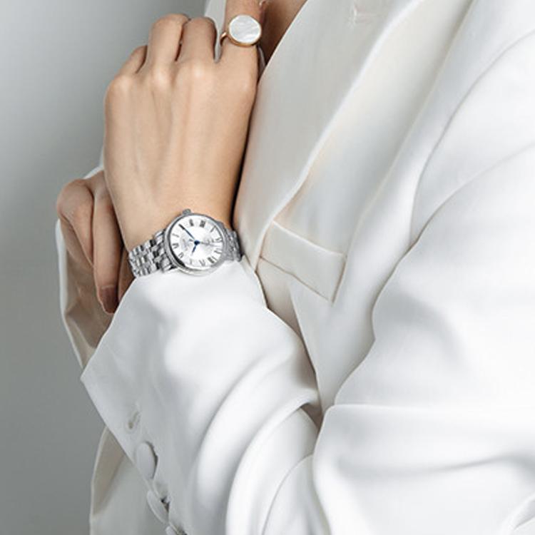 Tissot Kason Zen I Collection Automatic Mechanical Movement Women's Watch 30mm Silver Dial T122.207.11.033.00