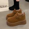Women's Velvet Boken Shoes 2025 New Winter Warm Cotton Shoes Short Boots for Women