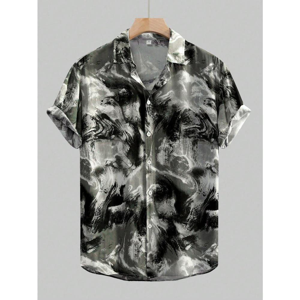 Men's All-Over Printed Short Sleeve Hawaiian Shirt
