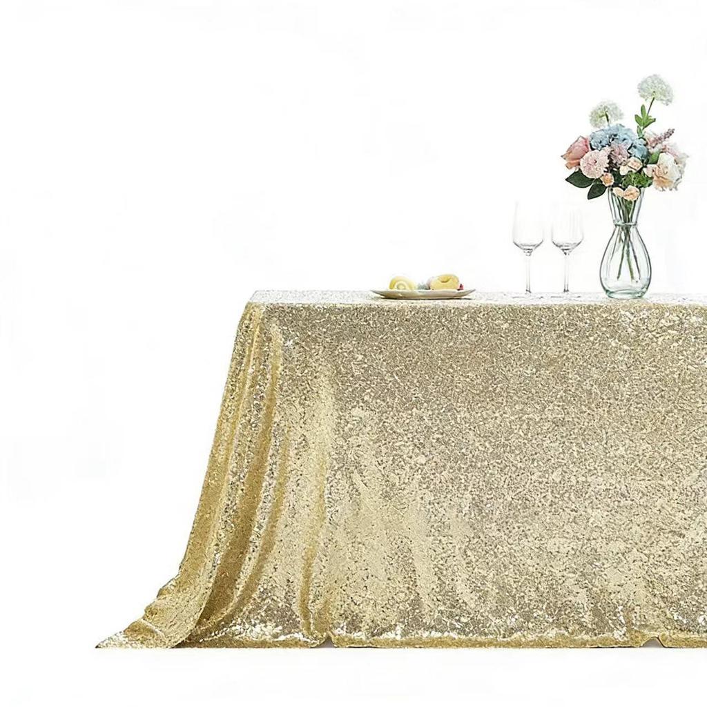 Sequined Tablecloth for Weddings, Banquets, and Parties - Rectangular Large Decoration