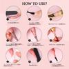 Saviland Color Pink 6 Colors Gel Pink Nail Extension Builder Nail Hard Gel 5-in-1 Gel, Tones, 10ML, Nail, Transparency, Gel, Gel, Beginner-Friendly,