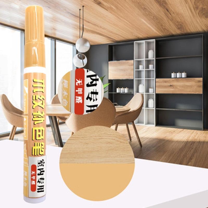 Furniture Repair Pen Wood Markers for Stains, Scratches, Wood Floors, Table and Desk, Wood Scratch Repair Restore Pen