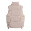 Plus Size Cotton Vest Women's Fall and Winter Loose Stand-up Collar Cotton Undershirt Shoulders Sleeveless Jacket Fashion Waistcoat