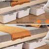 Under-bed Transparent Storage Box with Wheels for Clothes and Quilts
