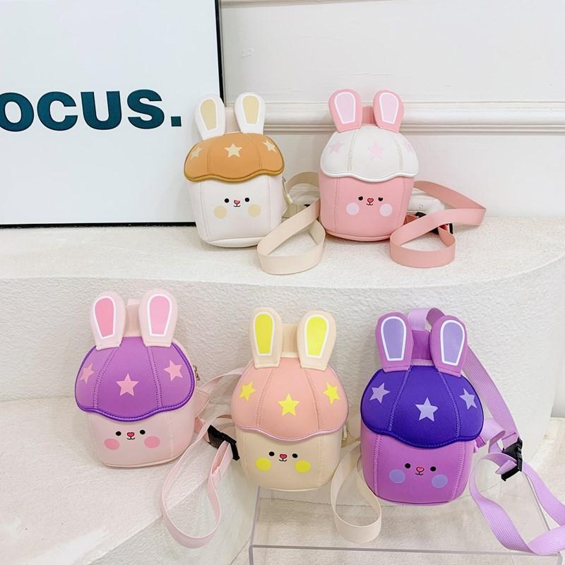 Cute Bunny Shaped Children Chest Bag Kindergarten Kids Snack Crossbody Bag