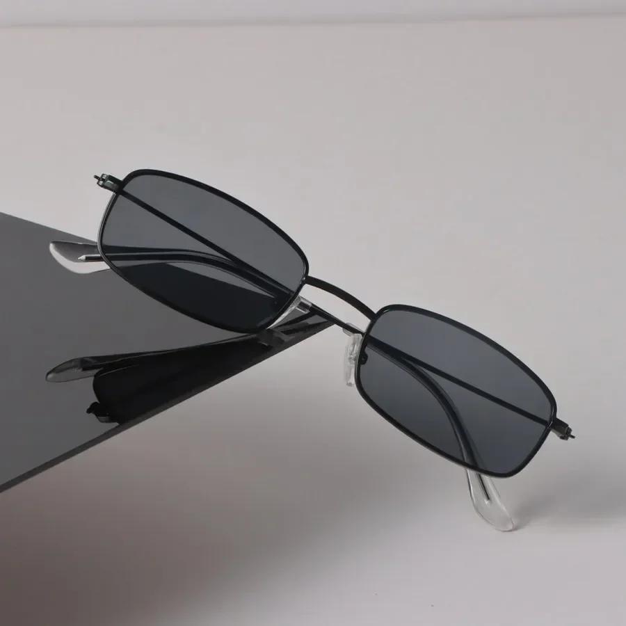 Square Sunglasses Women Men Vintage Stylish Mirror Minimalist Lens Sun Glasses Female Male Cool Personality