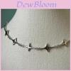 Star Universe Zodiac Animal Pendant Necklace With Cross Chain For Women