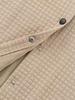 European & American Men's Plus Size Checkered Cardigan Shirt Jacket, 2025 Fashion, Long Sleeve