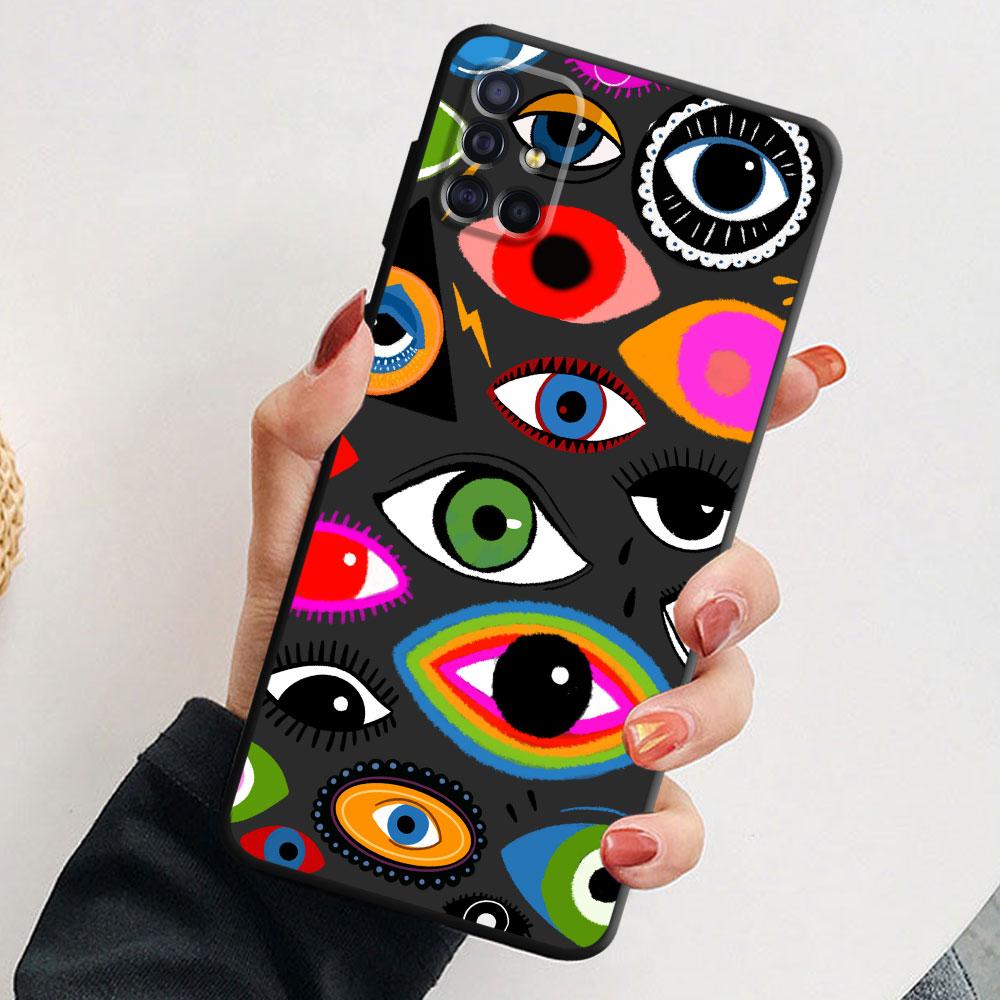 Case Coque for Xiaomi Mi 12 A2 Lite Note 10 Pro 10 5G 9T 10T 11T 9 SE 12X 11 Lite 10S Lucky Eye Blue Evil Eye Print TPU Soft