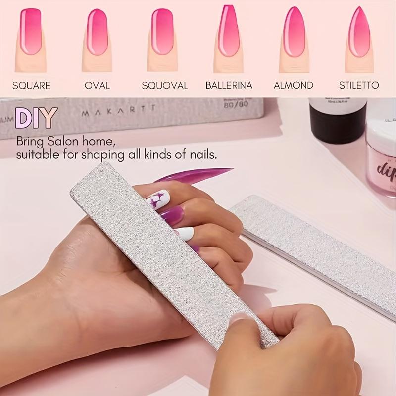 Xiaomi 25-Pack Double-Sided Nail Files, Grit Professional Emery Boards for Natural And Acrylic Nails, Reusable Manicure Nail Art DIY